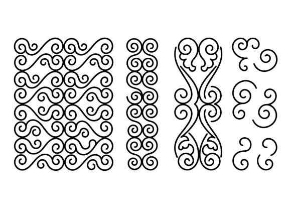Download Ornamental Swirl Pattern EPS Bundle - Swirl Collection