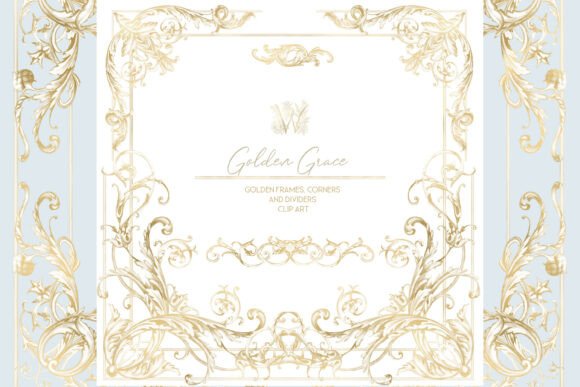 Download Gold Ornate Victorian Frame Clipart - Ornate Collection