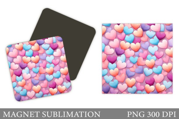 Download Hearts Magnet Sublimation - Premium Bundle